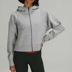 Lululemon Cotton French Terry Zip Hoodie - 12 Heathered Core Medium Grey